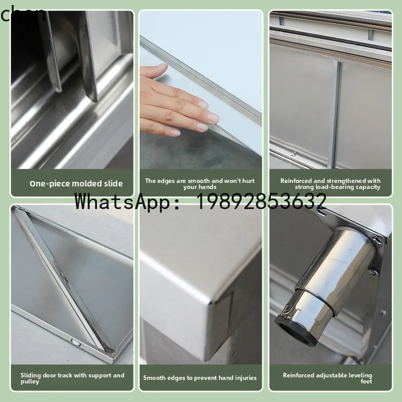 Commercial Kitchen Worktops - H29- Bancada de Aço Inoxidável para