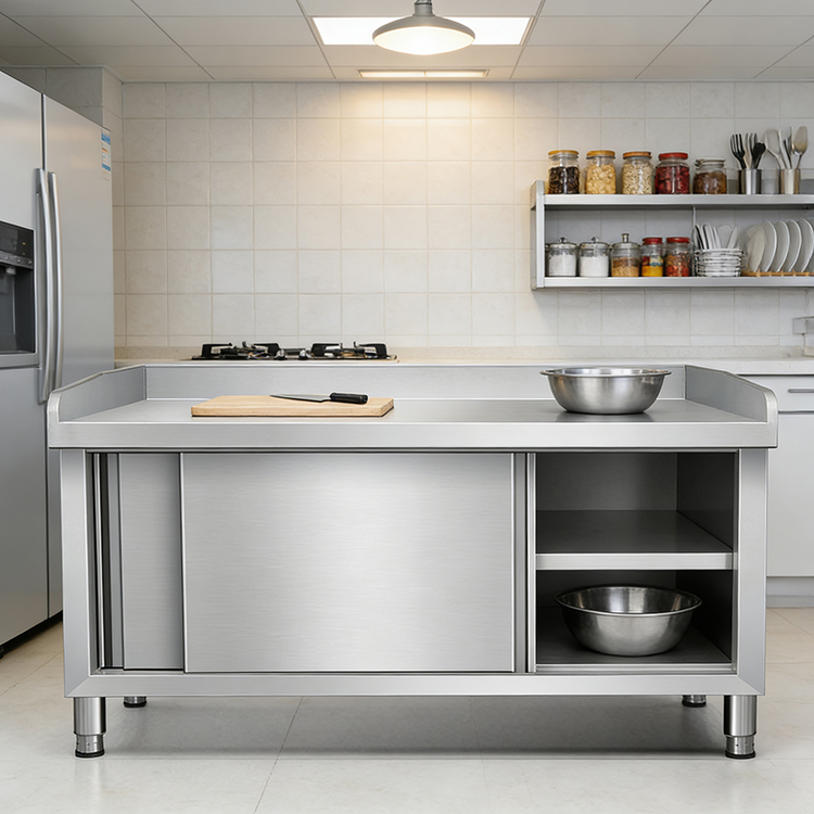 Mesa de Trabalho de Aço Inoxid - Commercial Kitchen Worktops avaliação e preço