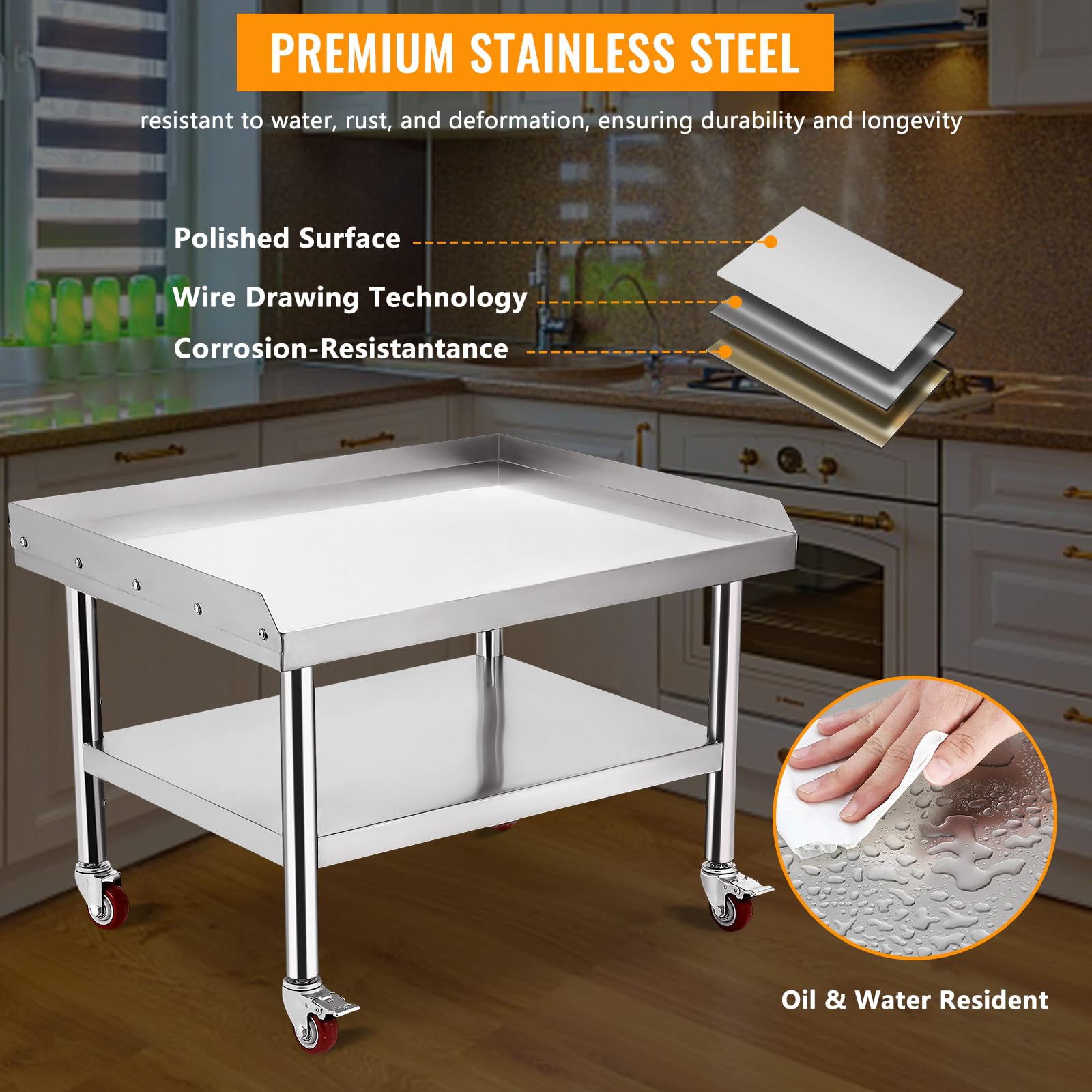 Mesa de Trabalho em Aço Inoxid - Commercial Kitchen Worktops avaliação e preço