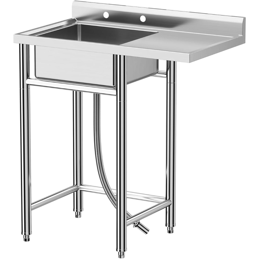Pia de aço inoxidável, 36x21x4 - Commercial Kitchen Worktops avaliação e preço